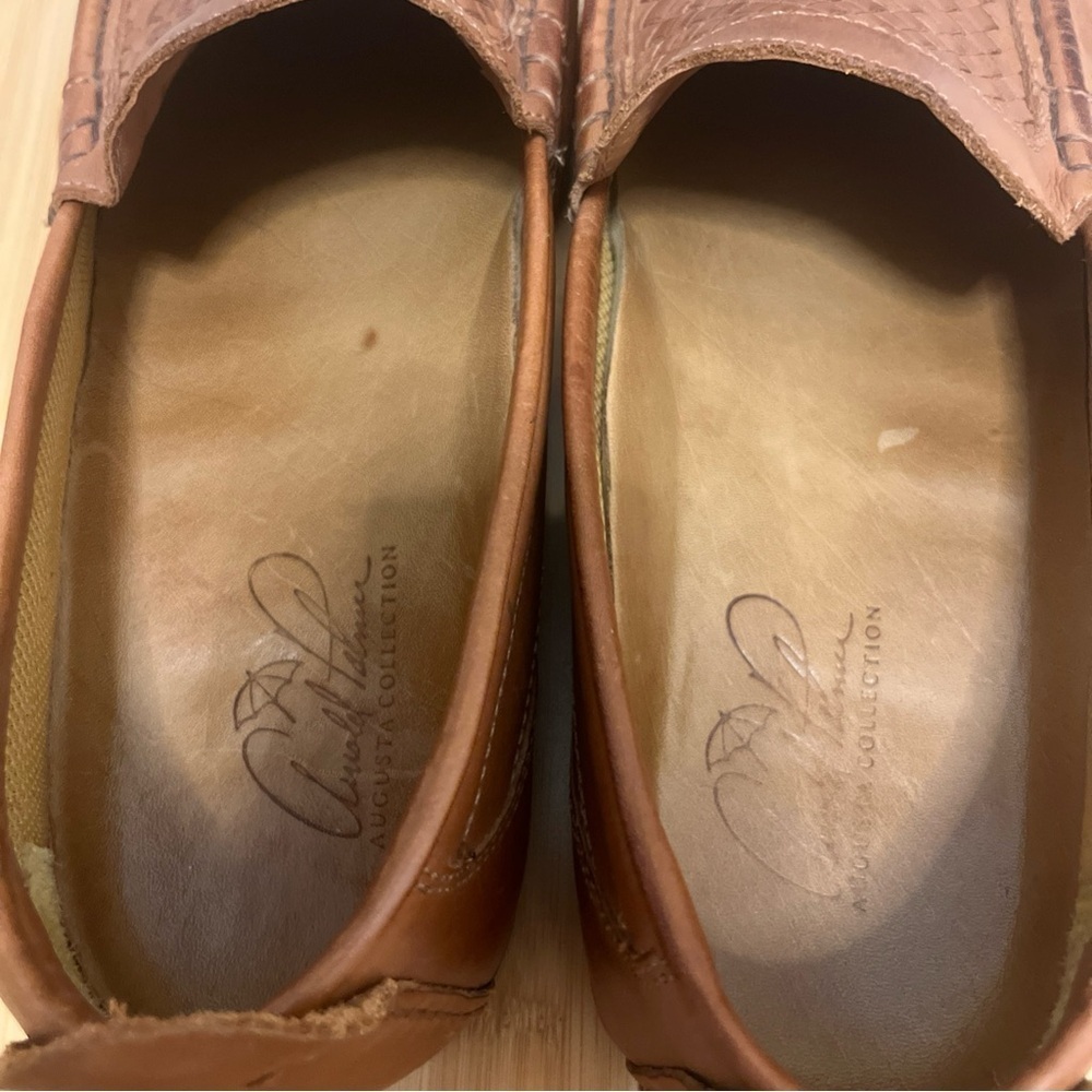 Arnold Palmer Ashton Men's Brown Leather Loafers size 10 M Brazil made - Picture 7 of 10